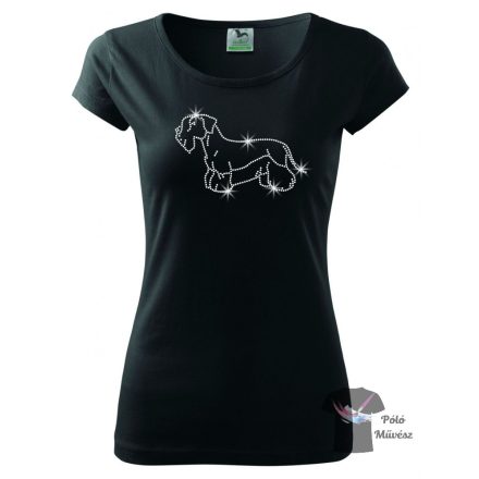 Cesky Terrier Rhinestone T-shirt - Cesky Terrier Crystal Shirt