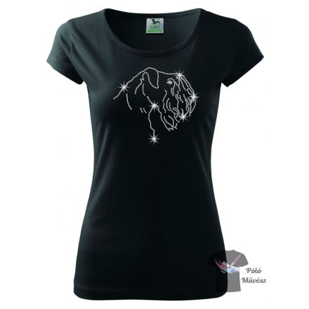 Cesky Terrier Rhinestone T-shirt - Cesky Terrier Crystal Shirt