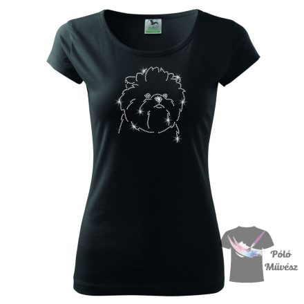 Affenpinscher rhinestone T-shirt,  Affen Crystal Shirt