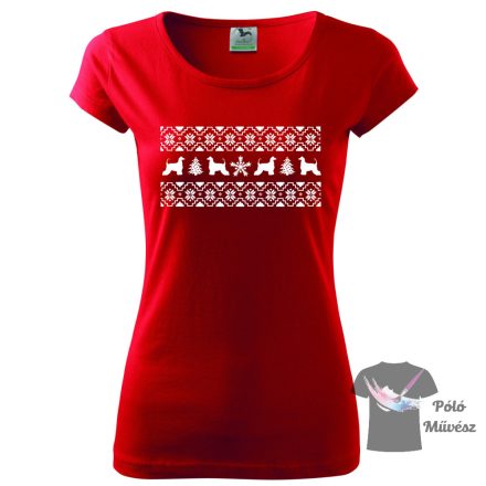 Cristmas Afghan Hound T-shirt 