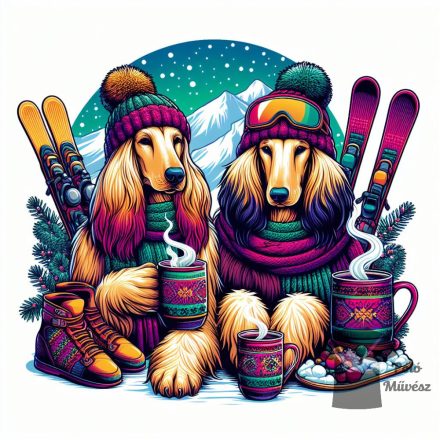 Winter Afghan Hound T-shirt 