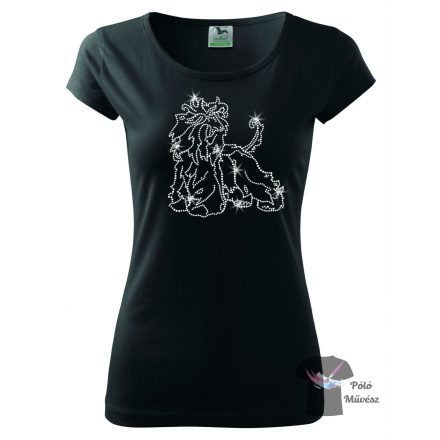 Afghan Hound Rhinestone T-shirt - Afghan Hound Crystal Shirt