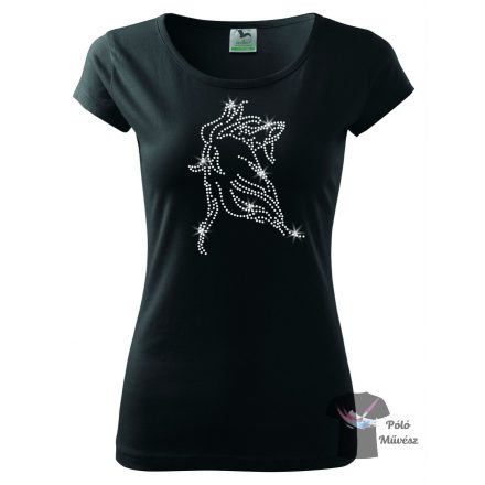 Afghan Hound Rhinestone T-shirt - Afghan Hound Crystal Shirt