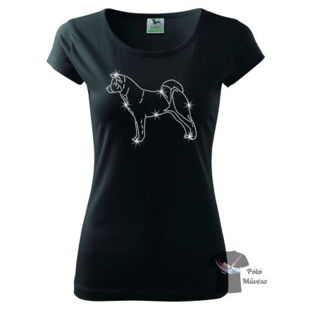 Akita  Rhinestone T-shirt - Akita Crystal Shirt