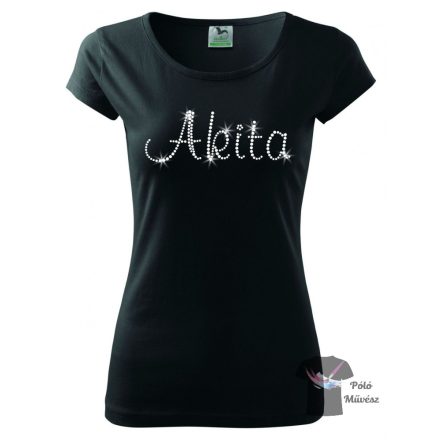 Akita  Rhinestone T-shirt - Akita Crystal Shirt