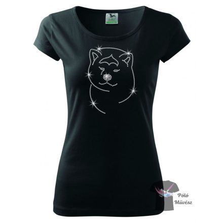 Akita  Rhinestone T-shirt - Akita Crystal Shirt