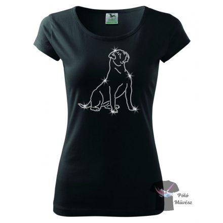 American Bulldog Rhinestone T-shirt - American Bulldog Crystal Shirt