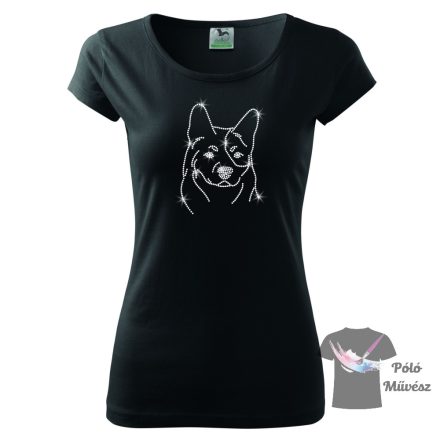 Australian Cattle Dog Rhinestone T-shirt - Australian Cattle Dog Crystal Shirt