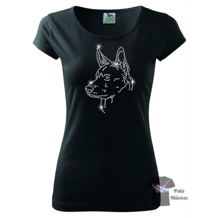 Australian Kelpie Rhinestone T-shirt - Australian Kelpie Crystal Shirt