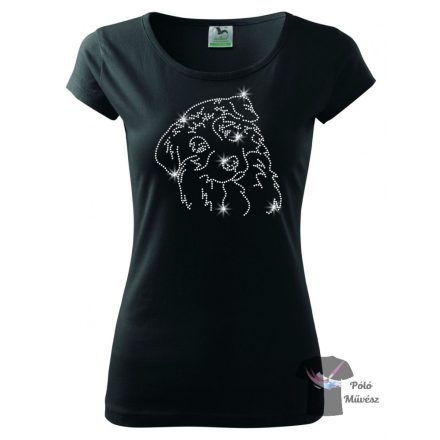 Australian Shepherd  Rhinestone T-shirt - Aussie Crystal Shirt