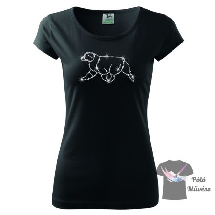 Australian Shepherd  Rhinestone T-shirt - Aussie Crystal Shirt