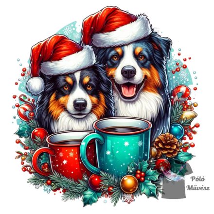 Christmas Australian Shepherd T-shirt - Aussie Tee