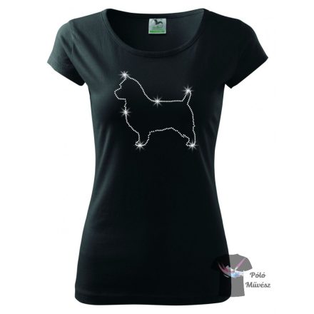 Australian Terrier Rhinestone T-shirt - Australian Terrier Crystal Shirt