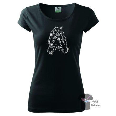 Basset Griffon Vendeen Rhinestone T-shirt - Basset Griffon Vendeen Crystal Shirt