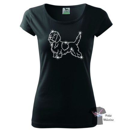 Basset Griffon Vendeen Rhinestone T-shirt - Basset Griffon Vendeen Crystal Shirt