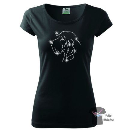 Basset Griffon Vendeen Rhinestone T-shirt - Basset Griffon Vendeen Crystal Shirt