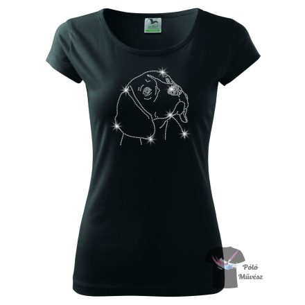 Beagle  Rhinestone T-shirt - Beagle Crystal Shirt