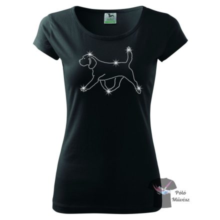 Beagle  Rhinestone T-shirt - Beagle Crystal Shirt