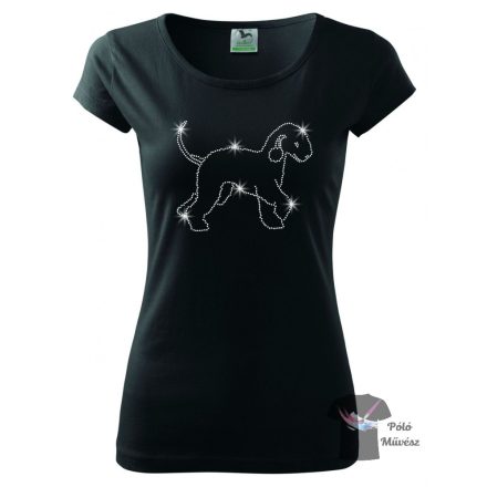 Bedlington Terrier Rhinestone T-shirt - Bedlington Terrier Crystal Shirt