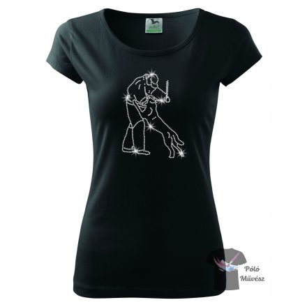 Belgian Shepherd Rhinestone T-shirt - Malinois Crystal Shirt