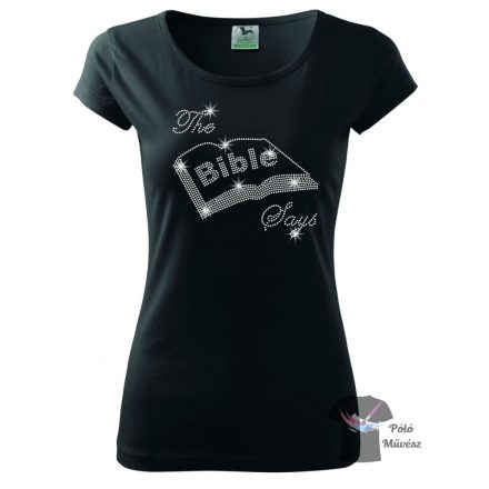 Religion rhinestone T-shirt