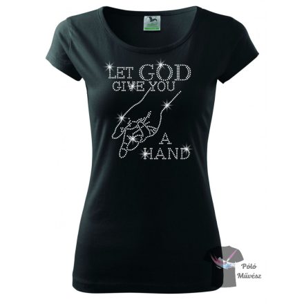 Religion rhinestone T-shirt