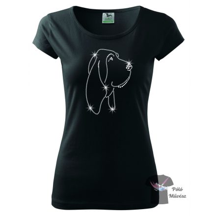 Bloodhound Rhinestone T-shirt - Bloodhound Crystal Shirt