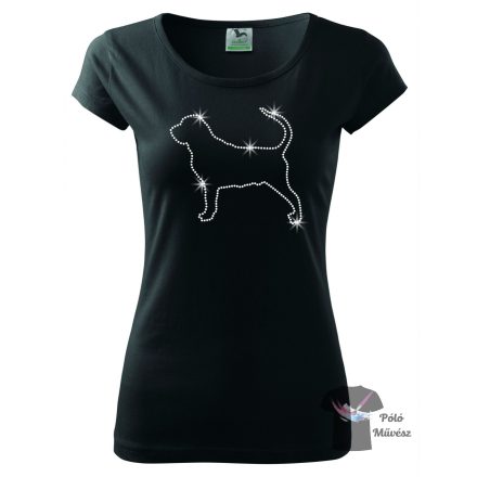 Bloodhound Rhinestone T-shirt - Bloodhound Crystal Shirt