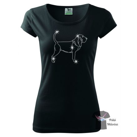 Bloodhound Rhinestone T-shirt - Bloodhound Crystal Shirt