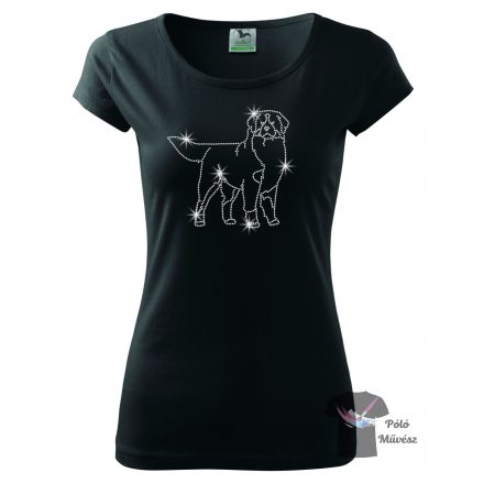 Bernese Mountain Dog Rhinestone T-shirt - Bernese Mountain Dog Crystal Shirt