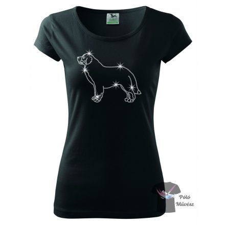 Bernese Mountain Dog Rhinestone T-shirt - Bernese Mountain Dog Crystal Shirt