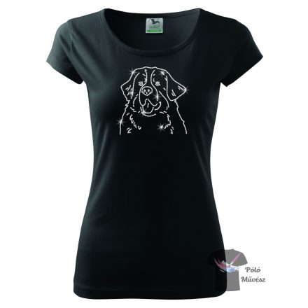 Bernese Mountain Dog Rhinestone T-shirt - Bernese Mountain Dog Crystal Shirt