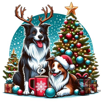 Border Collie Christmas T-shirt - Border Collie Shirt