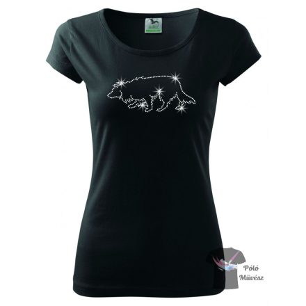 Border Collie Rhinestone T-shirt - Border Collie Crystal Shirt