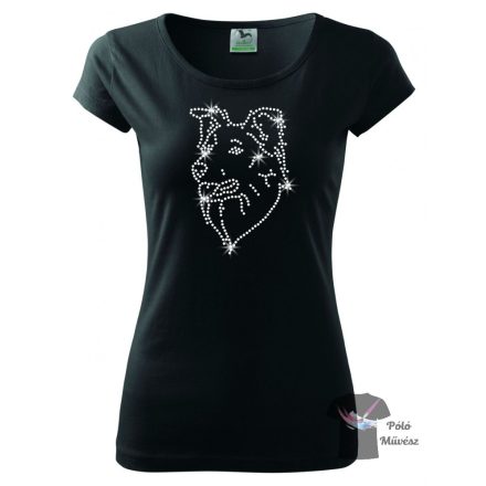 Border Collie Rhinestone T-shirt - Border Collie Crystal Shirt