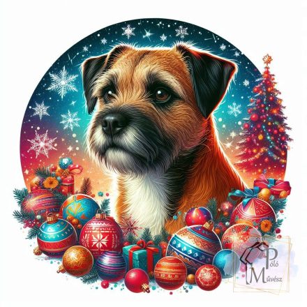 Christmas Border Terrier T-shirt - Border Terrier Shirt