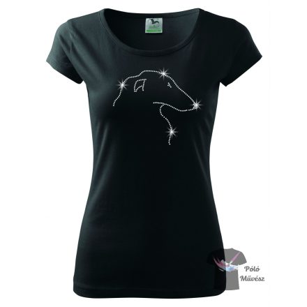 Borzoi Rhinestone T-shirt - Borzoi Crystal Shirt