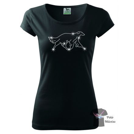 Borzoi Rhinestone T-shirt - Borzoi Crystal Shirt