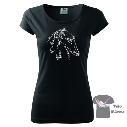 Borzoi Rhinestone T-shirt - Borzoi Crystal Shirt