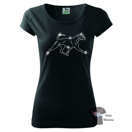 Boxer Rhinestone T-shirt - Boxer Crystal Shirt