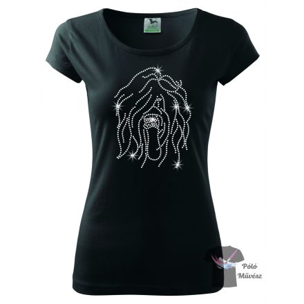 Briard Rhinestone T-shirt - Berger de Brie Crystal Shirt