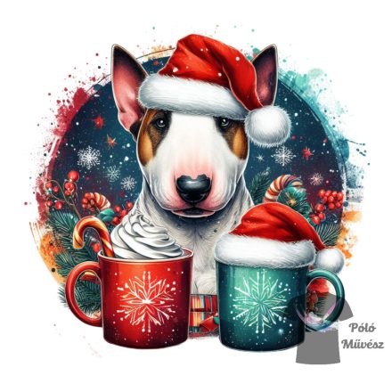 Christmas Bull Terrier T-shirt - BullTerrier Shirt