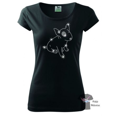 Bull Terrier rhinestone T-shirt