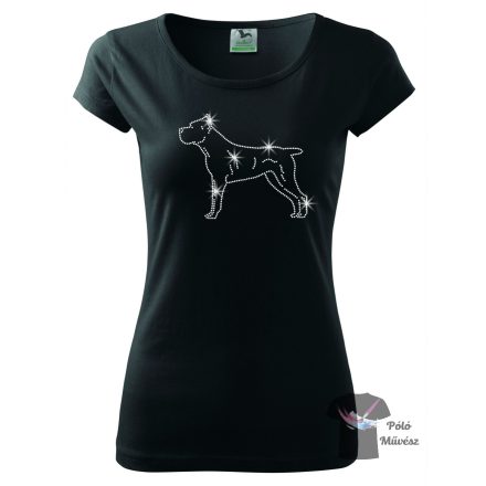 Cane Corso Rhinestone T-shirt - Cane Corso Crystal Shirt