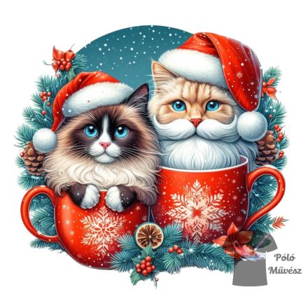 Christmas Cat T-shirt 