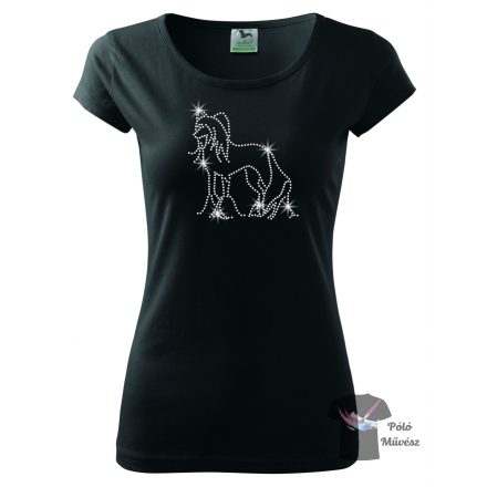 Chinese Crested Rhinestone T-shirt - Chinese Crested Crystal Shirt