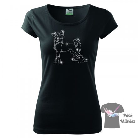 Chinese Crested Rhinestone T-shirt - Chinese Crested Crystal Shirt