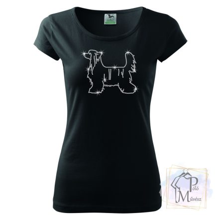 Chinese Crested Rhinestone T-shirt - Chinese Crested Crystal Shirt