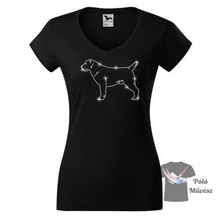 Central Asian Shepherd  Rhinestone T-shirt - Central Asian Shepherd Crystal Shirt