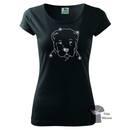 Central Asian Shepherd  Rhinestone T-shirt - Central Asian Shepherd Crystal Shirt